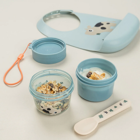 Tootja Deer toidu säilitusmahutid, Croco Green (3 tk.) 