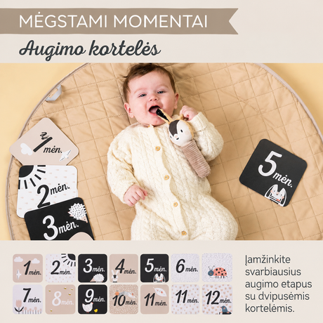 Taf Toys Black & White Newborn Kit sensorinis rinkinys naujagimiui, 10 dalių