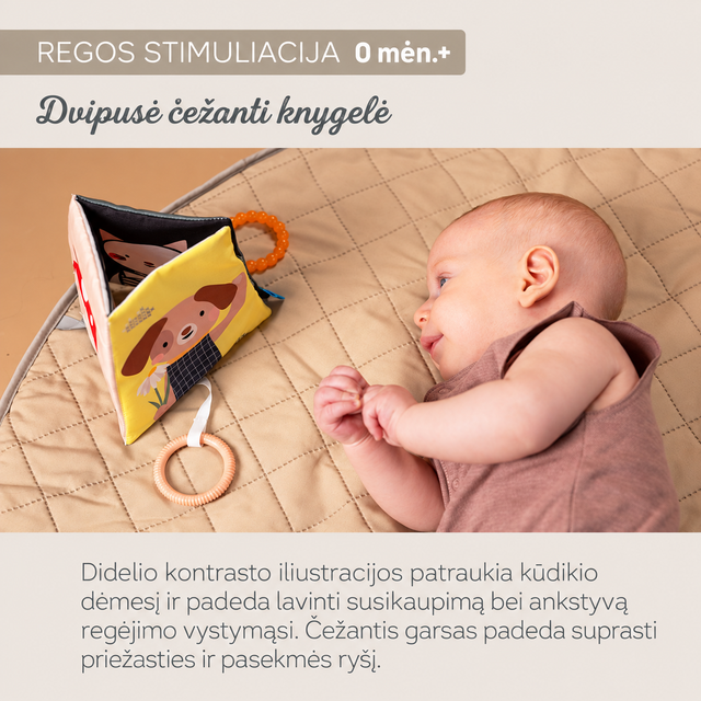 Taf Toys Tummy Time Discovery Kit lavinamasis rinkinys kūdikiui, 4 dalių