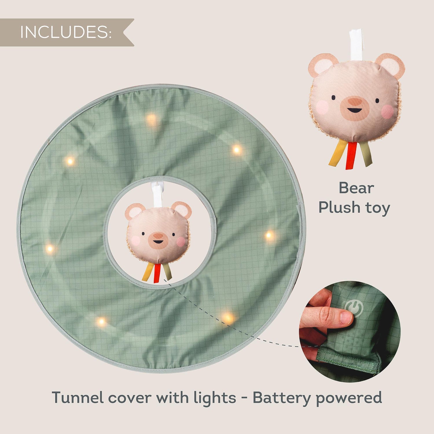 Taf Toys kahepoolne pehme raamat väikelastele "Lugu"