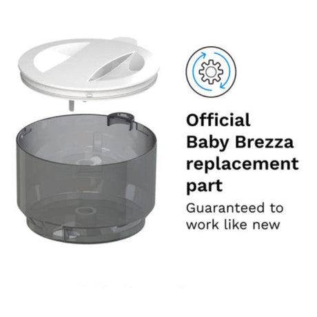Baby Brezza Formula Pro Advanced pieno miltelių talpa su dangčiu, White