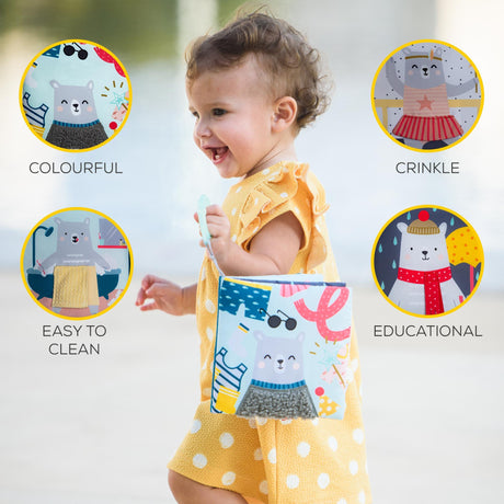 Taf Toys kahepoolne pehme raamat väikelastele "Lugu"