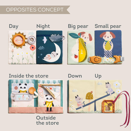 Taf Toys kahepoolne pehme raamat väikelastele "Lugu"