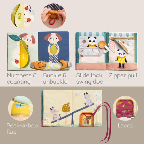 Taf Toys kahepoolne pehme raamat väikelastele "Lugu"