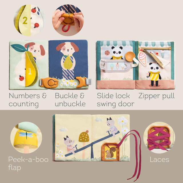 Taf Toys kahepoolne pehme raamat väikelastele "Lugu"