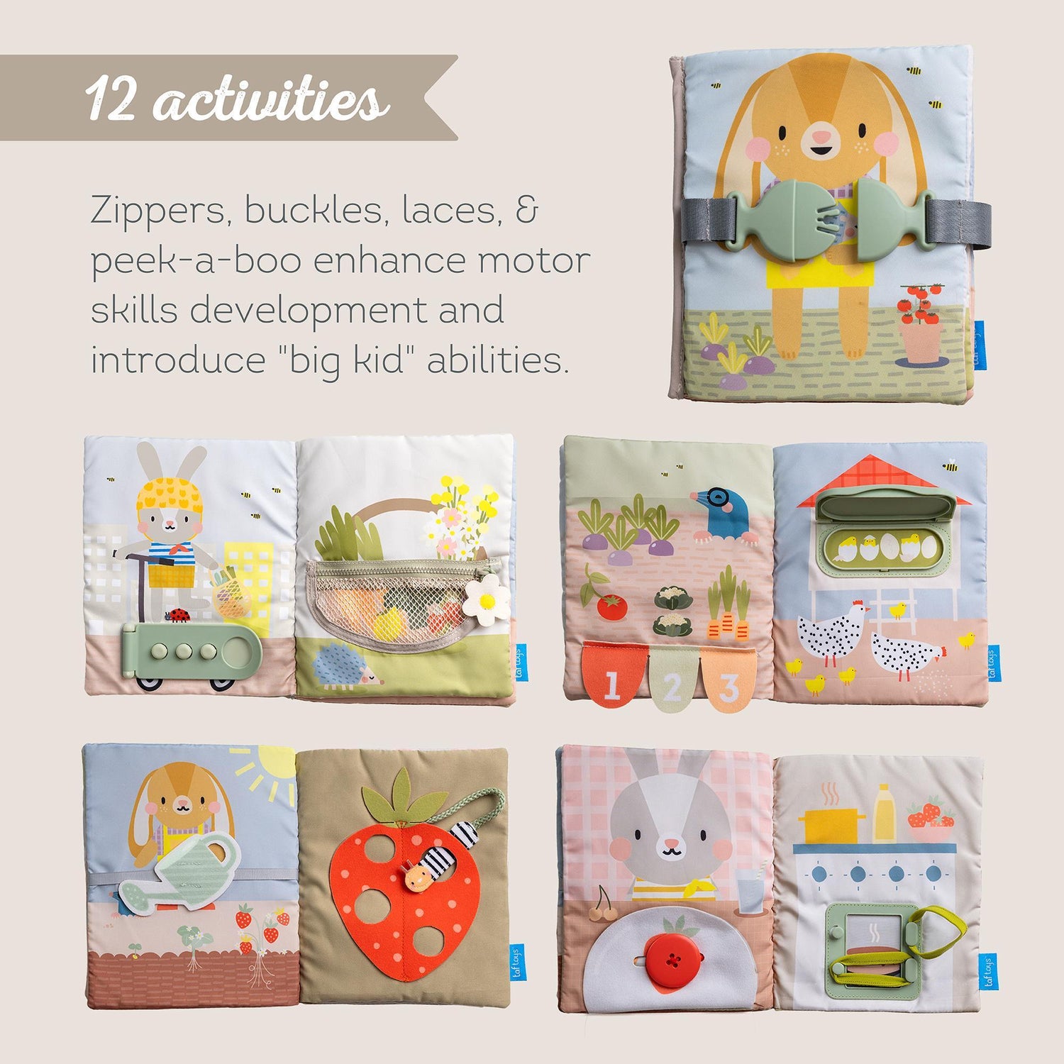 Taf Toys My 1st Busy Book lavinamoji veiklos knygelė, 18+ mėn.