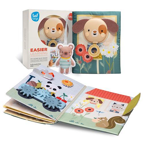 Taf Toys lavinamoji užimtumo knygelė My Home Busy Book, 18 mėn.+