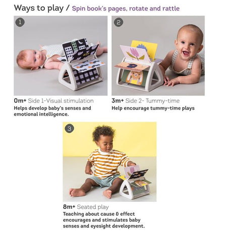 Taf Toys kahepoolne pehme raamat väikelastele "Lugu"