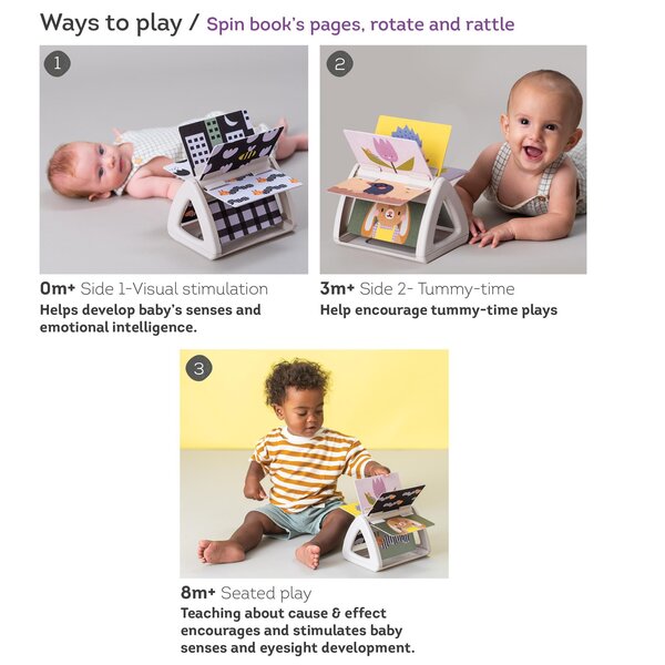 Taf Toys kahepoolne pehme raamat väikelastele "Lugu"