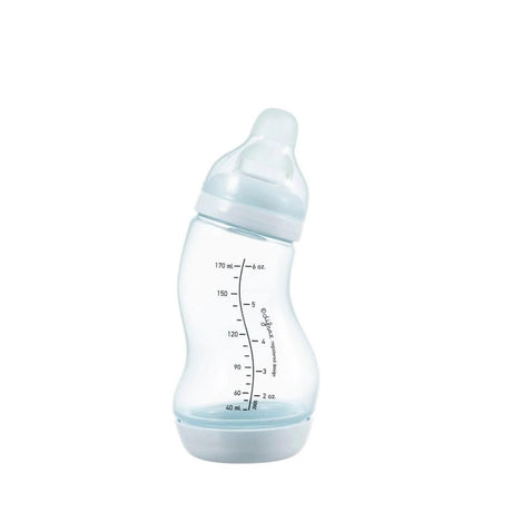 Difrax S-kujuline koolikute lutipudel 170 ml (erinevad värvid)