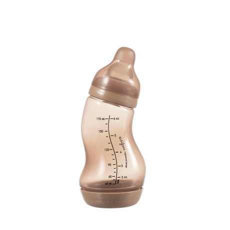 Difrax S-kujuline koolikute lutipudel 170 ml (erinevad värvid)