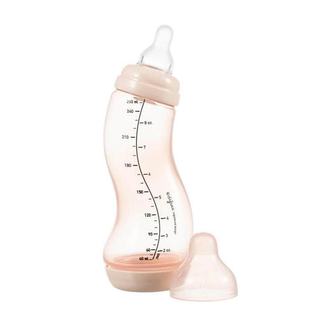 Difrax S-kujuline koolikute pudel 170 ml kitsa kaelaga