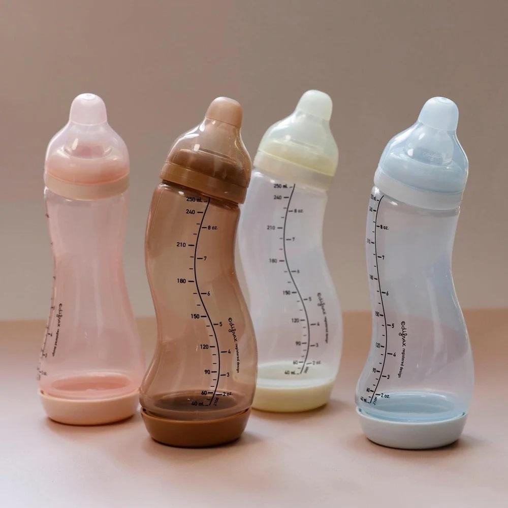 Difrax S-kujuline koolikute pudel 170 ml kitsa kaelaga