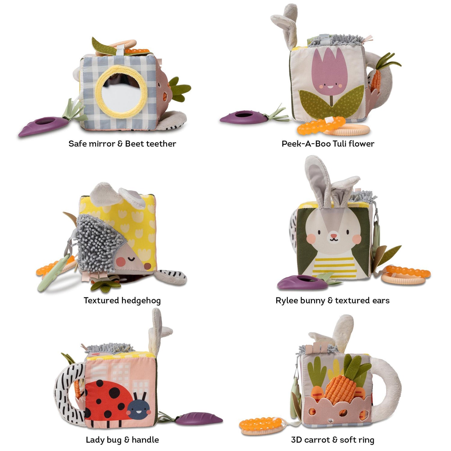 Taf Toys lavinamasis kubas kūdikiui Urban Garden, 0 mėn.+