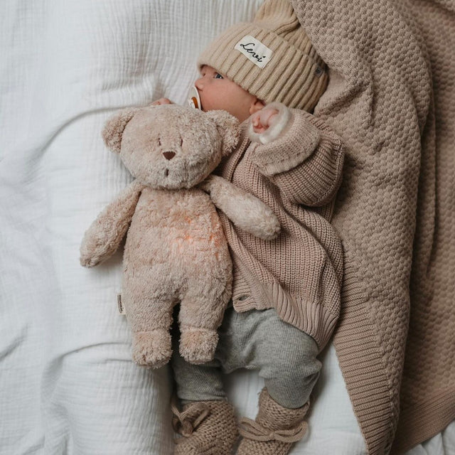 New Moonie 2.0 orgaaniline sumisev karu - liivane unepadi helisalvestusfunktsiooniga 