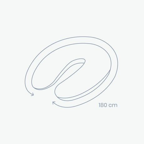 Doomoo Buddy toitmis- ja raseduspadi Blue Grey Moon 