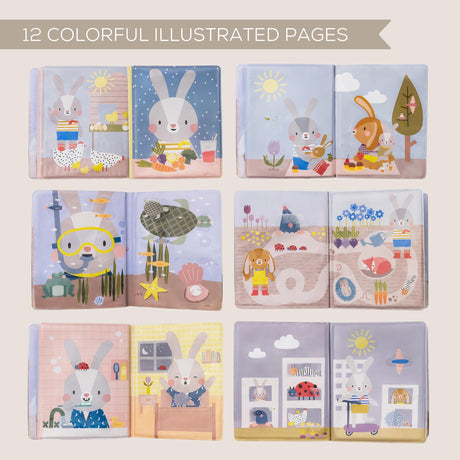 Taf Toys kahepoolne pehme raamat väikelastele "Lugu"