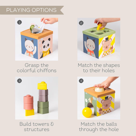 Taf Toys kahepoolne pehme raamat väikelastele "Lugu"