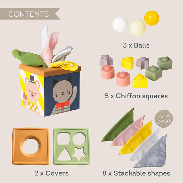 Taf Toys kahepoolne pehme raamat väikelastele "Lugu"