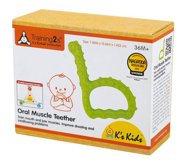 K’s Kids Oral Muscle Teether kramtukas burnos raumenims lavinti, 0–3 m.