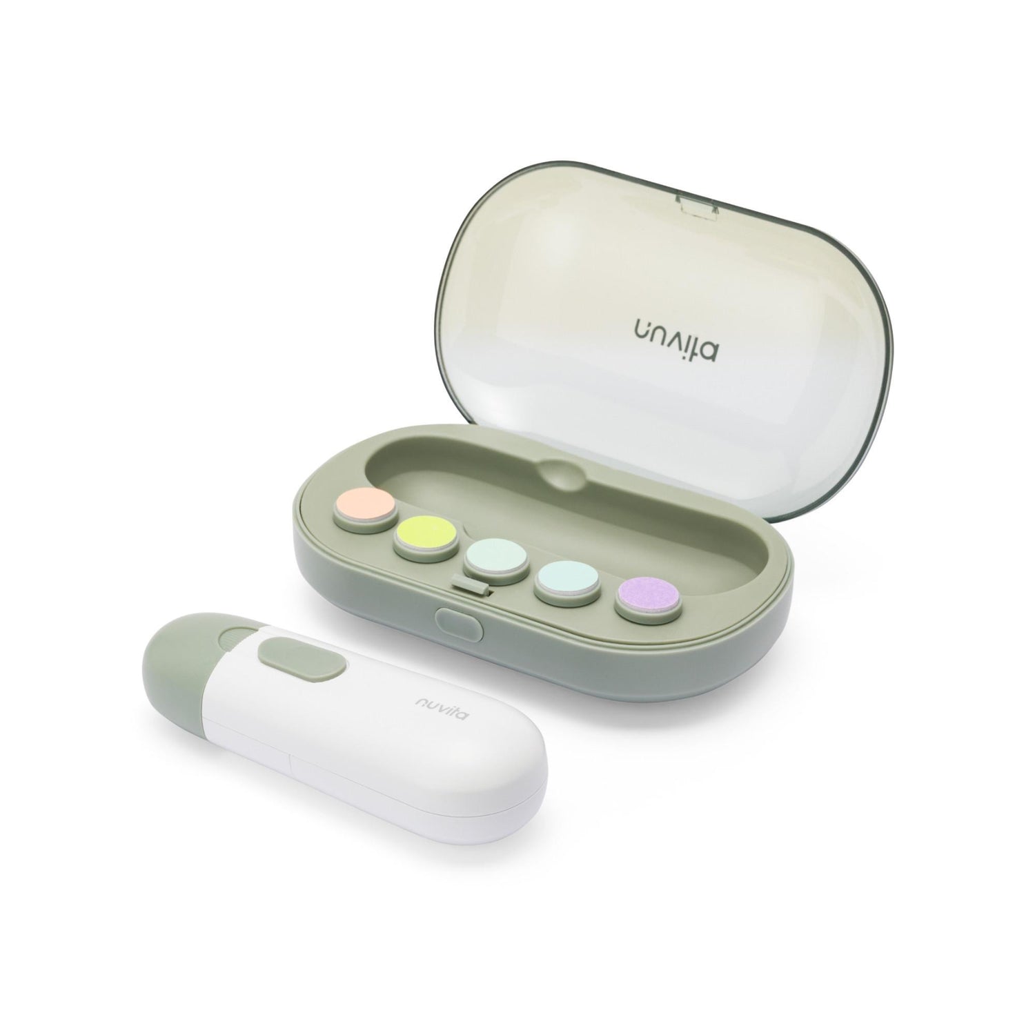 Nuvita Trimmy elektrinė nagų dildė kūdikiams ir vaikams, White