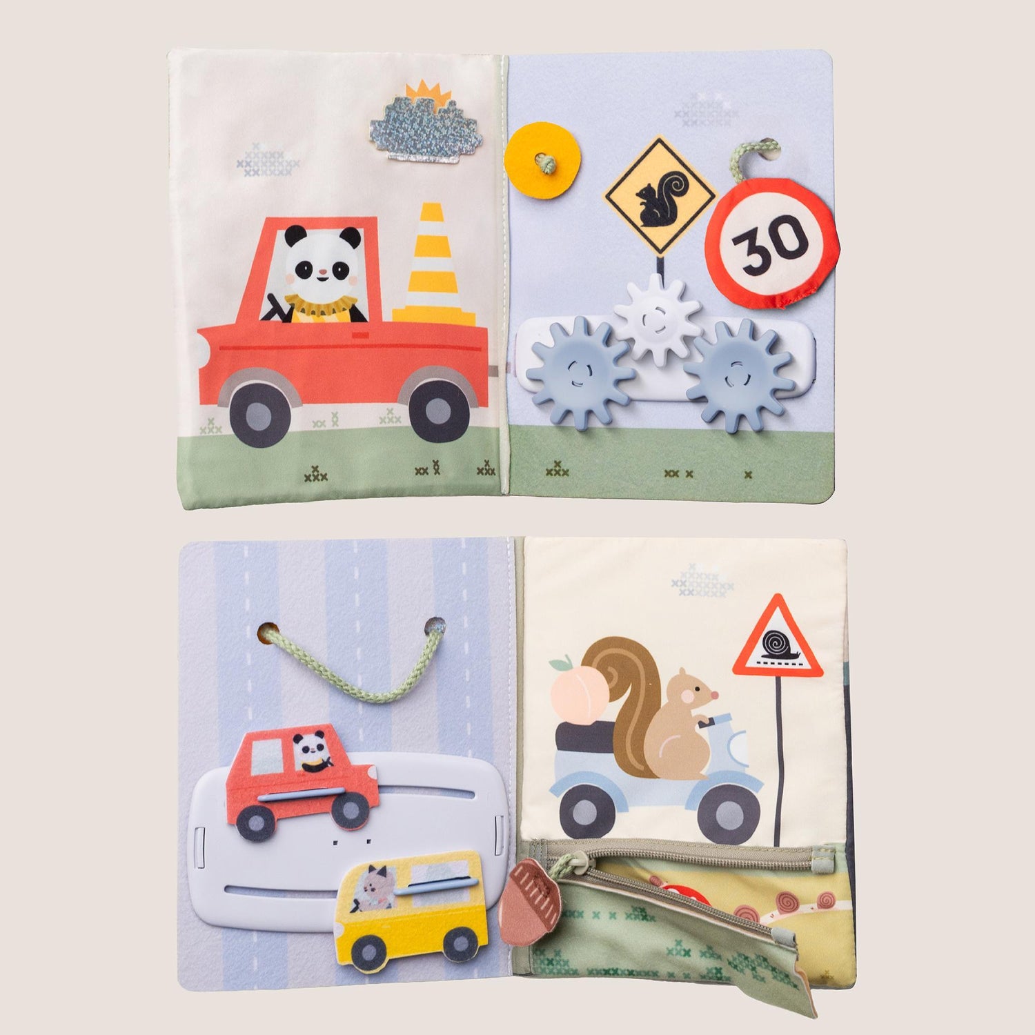 Taf Toys kahepoolne pehme raamat väikelastele "Lugu"