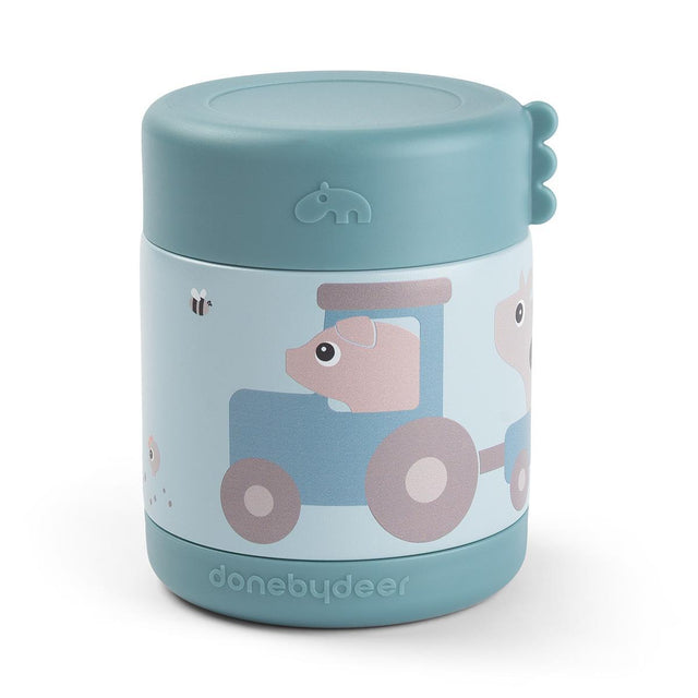 Done by Deer termo maisto indelis Tiny farm Blue 300ml