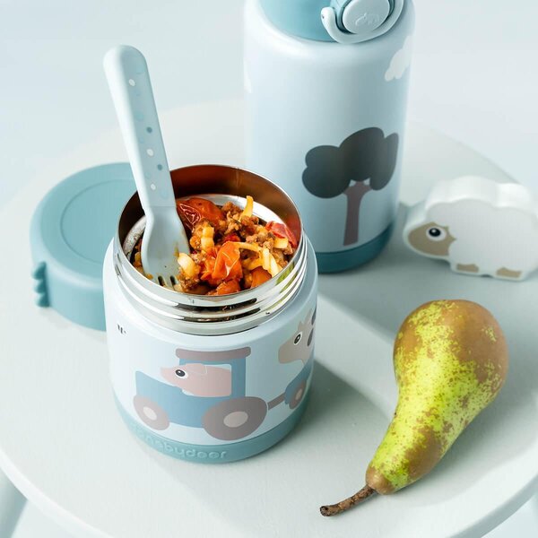 Done by Deer termo maisto indelis Tiny farm Blue 300ml