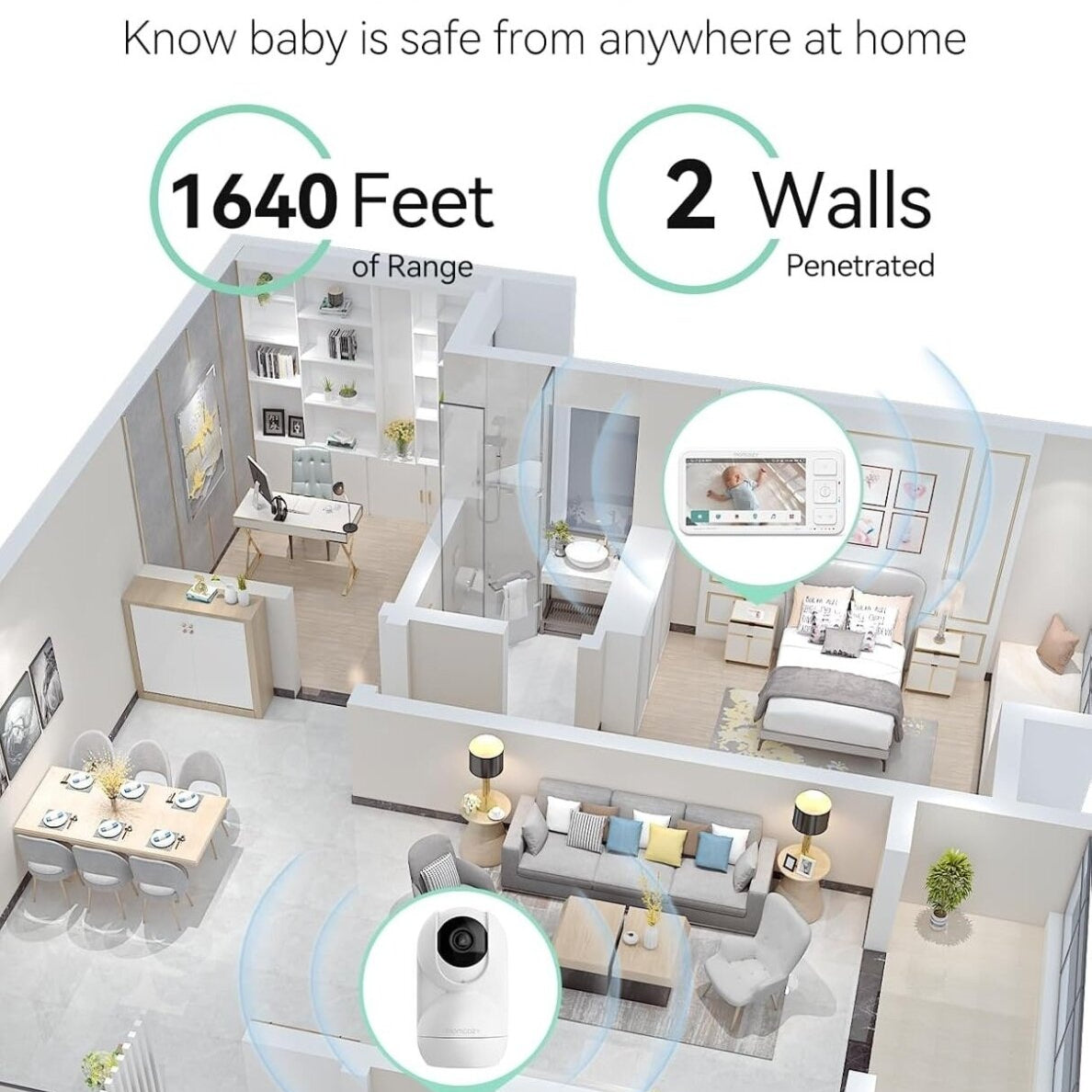 BBLUV Cäm HD video mobiilne lapsehoidja