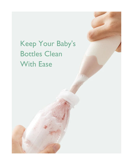 Momcozy buteliukų ir žindukų šepetėlių rinkinys Push-Press, rausvas