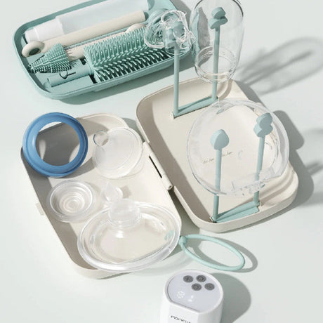 Munchkini harjakomplekt pudelite ja joogiklaaside pesemiseks 