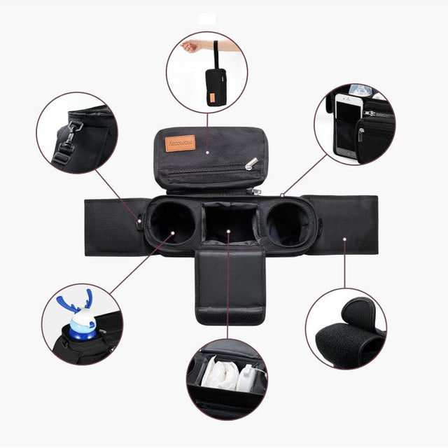 Elodie Details universaalne kärukott laste asjade jaoks Pebble Green 