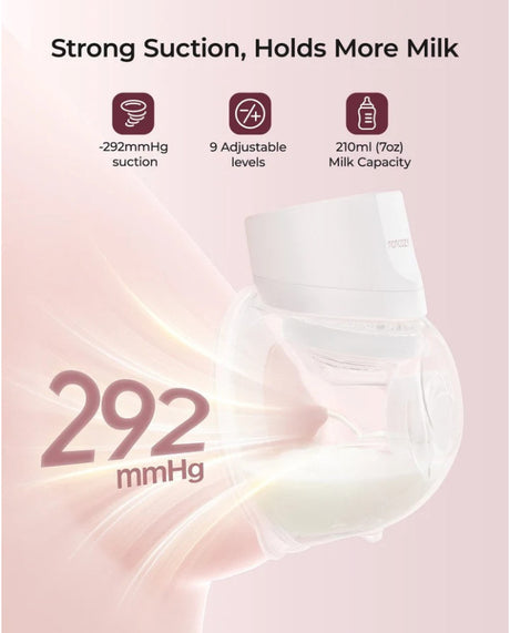 Momcozy dvigubas nešiojamas belaidis pientraukis S12 Pro Quick, baltas