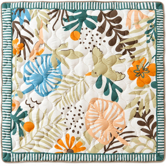 Momcozy Green Forest minkštas kūdikio žaidimų ir ropojimo kilimėlis, 127 × 127 cm