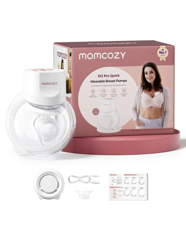 Momcozy nešiojamas belaidis pientraukis S12 Pro Quick, White