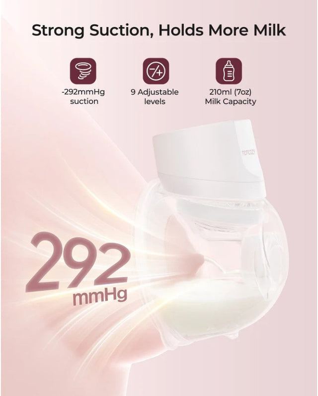 Momcozy nešiojamas belaidis pientraukis S12 Pro Quick, White
