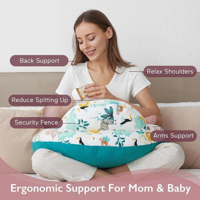 Doomoo Buddy toitmis- ja raseduspadi Tetra Jersey Green 