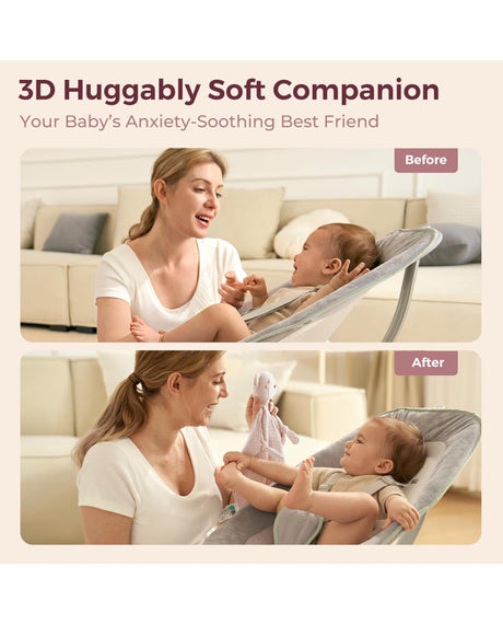 Momcozy rožinis medvilninis meškiukas-migdukas, čiulptuko laikiklis kūdikiui, Pink