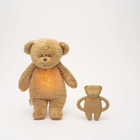 Uus Moonie 2.0 orgaaniline sumisev karu - cappuccino unepadi helisalvestusfunktsiooniga 