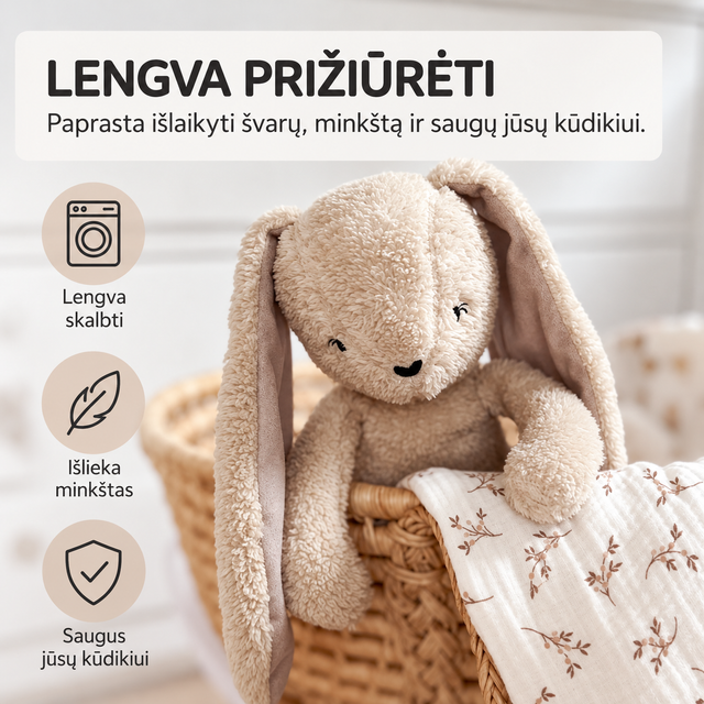 myHummy 7in1 migdukas su programėle ir naktine lempute Zuikis rožinis