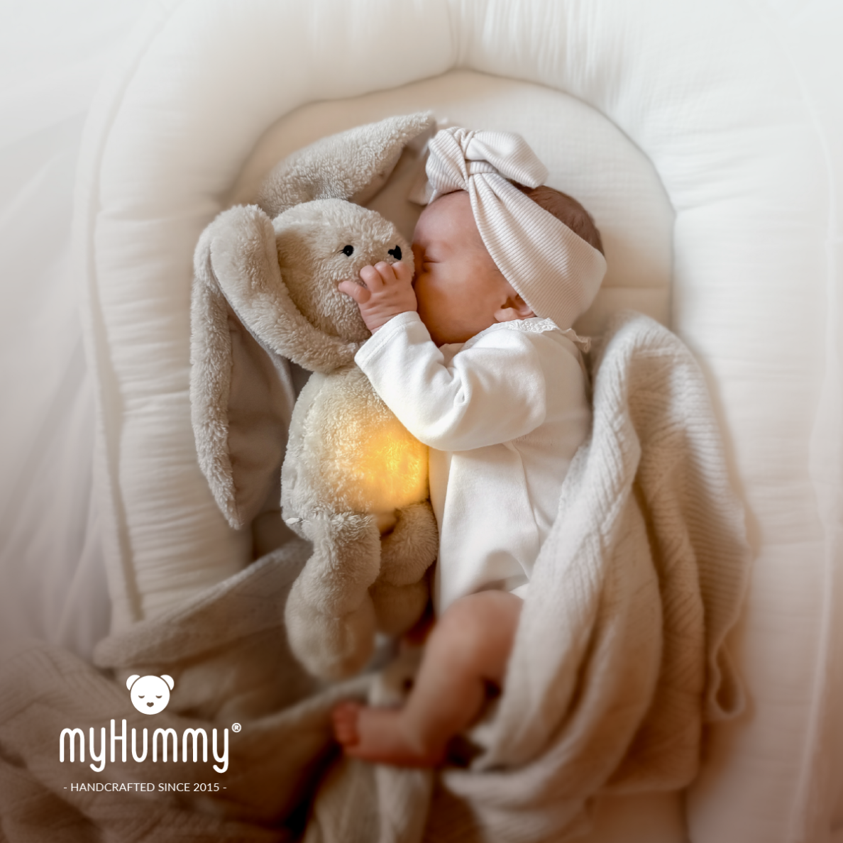 myHummy 5in1 migdukas-šildyklė Zuikis šviesiai rudas