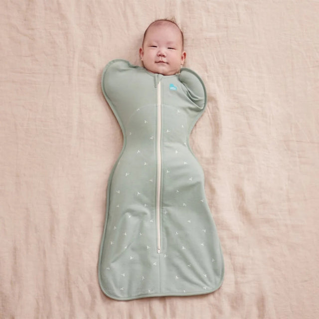 Love To Dream Swaddle UP™ vystymo miegmaišis Twigs Olive ETAPAS 1 TOG 1.5, S dydis