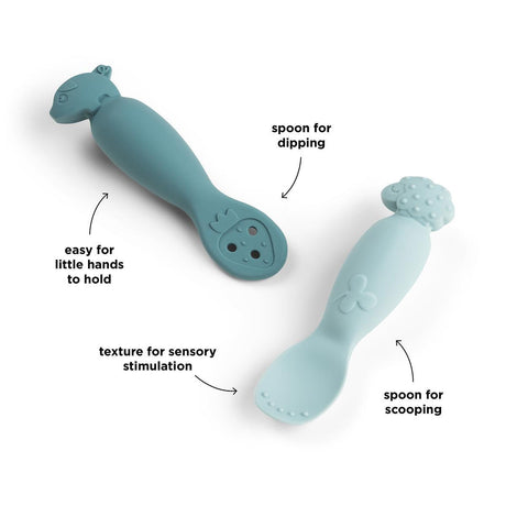 Done by Deer lusikate komplekt lastele, 3 tk. (õnnelike punktide pulber) 