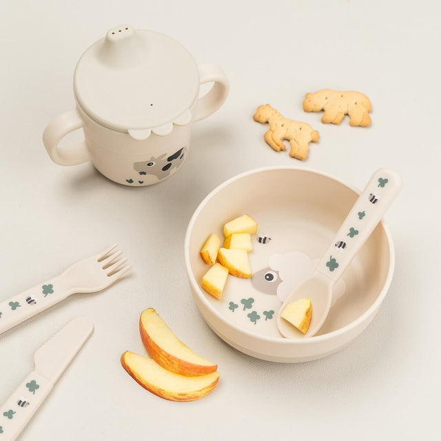 Valmistanud Deer libisemiskindla kaussi Foodie Happy dots pulber