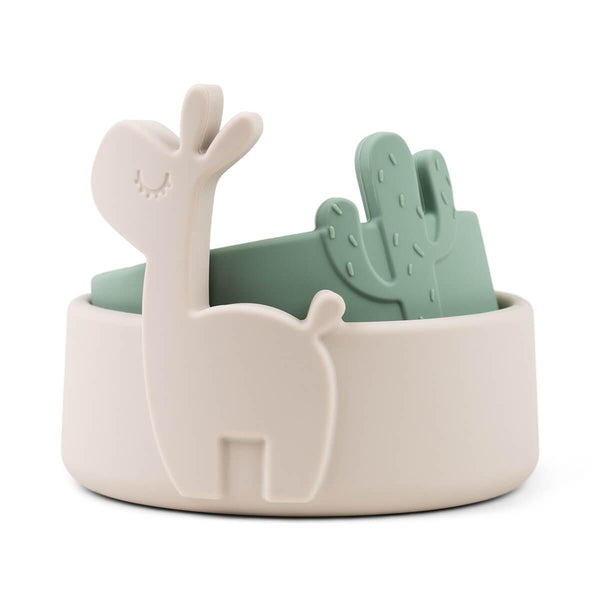 Valmistatud Deer kausikomplekt Lalee Sand/Green (2 tk.)