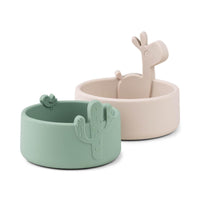 Valmistatud Deer kausikomplekt Lalee Sand/Green (2 tk.)