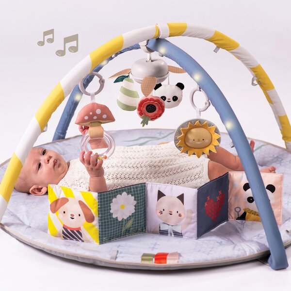 Taf Toys lavinamasis žaidimų kilimėlis su LED arkomis ir muzikine karusele