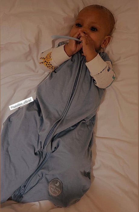 Natulino NATURALS kahekihiline beebi magamiskott GOTS (taevasinine) 