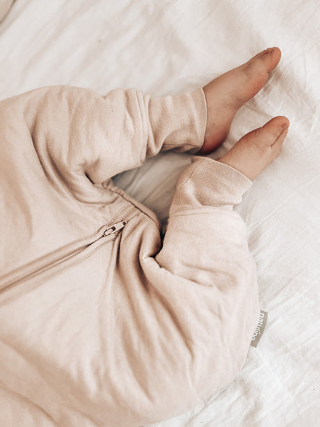 Natulino NATURALS LITTLE WALKERS™ ühekihiline beebi magamiskott GOTS beež