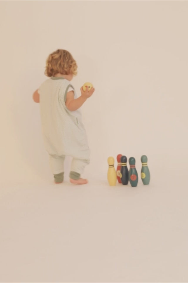 Molis&Co pižama - miegmaišis su kojytėmis TOG 1 Vichy Green